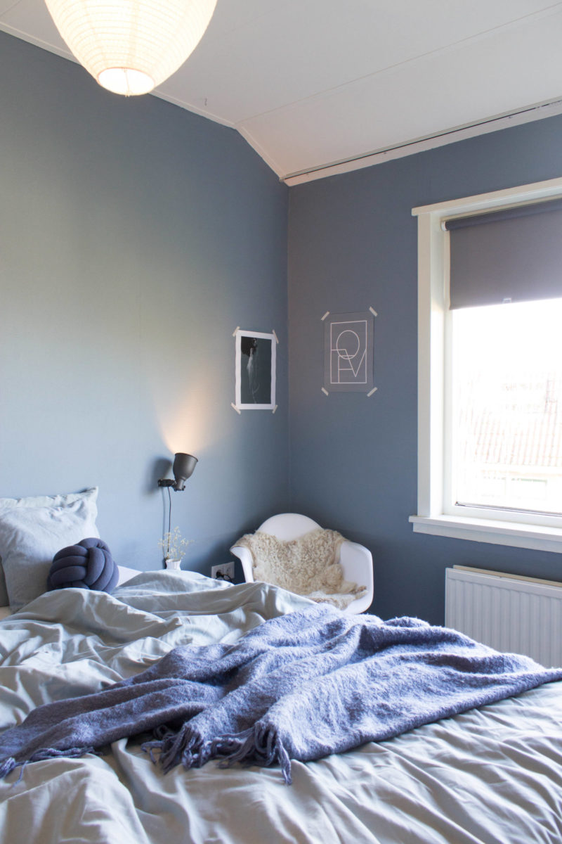 blauwe slaapkamer